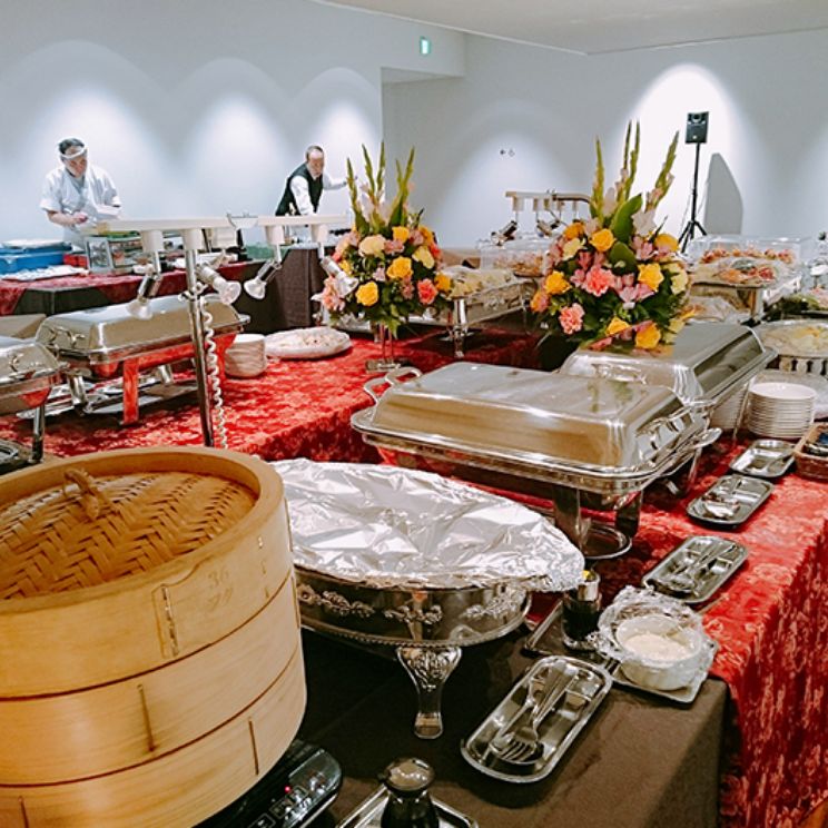 装花で彩る格式ある祝賀会