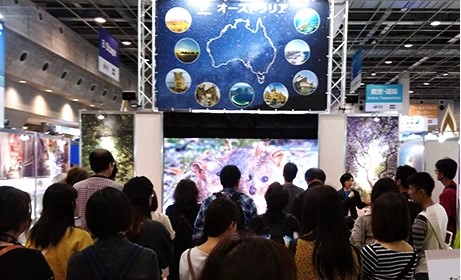 政府観光局（オセアニア方面）様 ツーリズムEXPOジャパン出展ブースの様子1