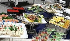 全国社員研修＋昼食意見交換会（100名規模・スクール）の会場イメージ2